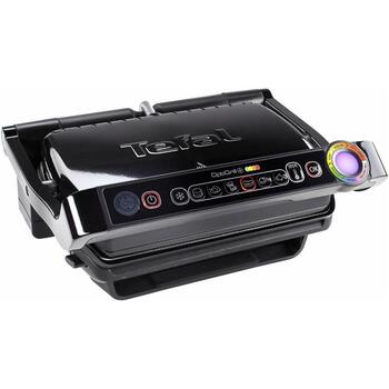 Tefal Elektriskais grils GC714834, 2000 W, melns, 600 cm2, 6 gatavošanas programmas, automātiska temperatūras kontrole (GC714834)