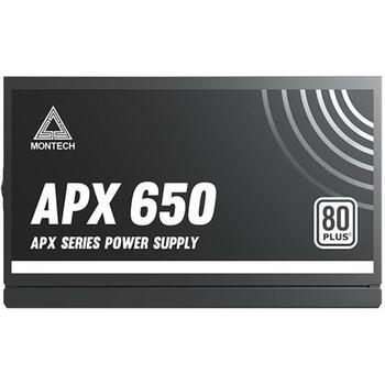 Montech Datora barošanas bloks APX650, 650W, 100-240V, 50/60Hz, 20+4 pin ATX, 80 PLUS White, 1 ventilators (APX650)