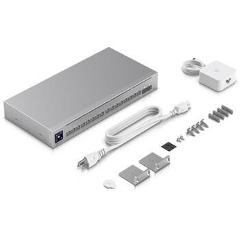 Ubiquiti Pro Max 16 L3 2.5G Ethernet USW-Pro-Max-16, 4x2.5G, 12x1G, 42 Gbit/s, 1U, серый, управляемый коммутатор (USW-Pro-Max-16)