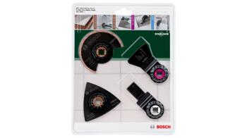 Flīžu renovācijas piederumu komplekts, 4 gab., karbīda kvalitāte, 2609256978 BOSCH (2609256978)
