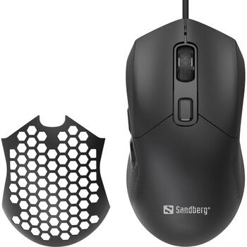 Sandberg Игровая мышь 640-28, 120г, 1.5м, 6 кнопок, 800-12800 DPI, USB, LED подсветка (640-28)