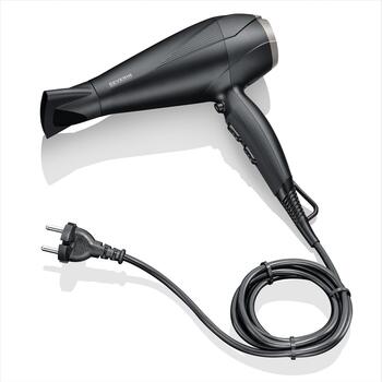 Severin Фен 0167, 2300W, 2 скорости, 3 температурных режима, 2 насадки, 2.8m шнур, ионизатор, диффузор (0167)