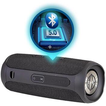 Manta Беспроводная колонка SPK130GO-BL, 10W, 2x5W, IPX4, BK 5.0, 10m, USB, SD, AUX-in, FM, TWS, 3,7V, 1200mAh (SPK130GO-BL)