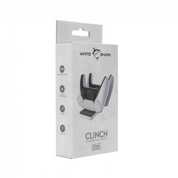 White Shark Зарядное устройство CLINCH PS5-504, 2xUSB Type-C, 600 мА, длина кабеля 80 см, пластик (CLINCH)