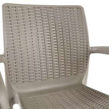 Keter Садовый стул Bali Mono 29190206587, 55x58x83см, 3.6кг, подлокотники, устойчив к УФ (29190206587)