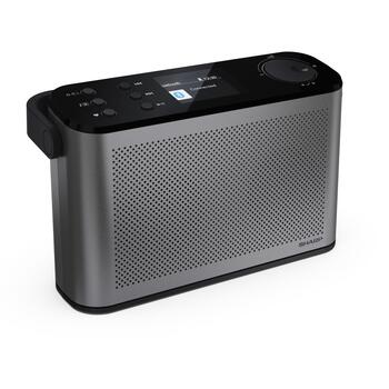 Sharp OSAKA Портативное цифровое радио DR-P540(GY), 5V, 120 предустановленных станций, Bluetooth, аккумулятор, стереозвук (DR-P540(GY))