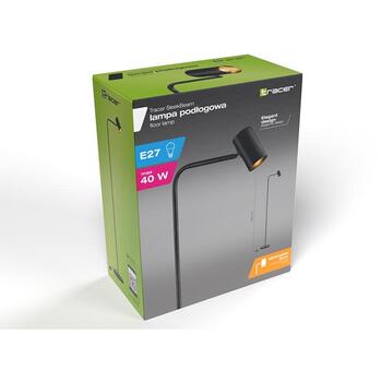 Tracer Напольная Лампа TRAOSW47713, 40W, E27, IP20, 3м кабель, черный, металл, пластик, класс II изоляции (TRAOSW47713)