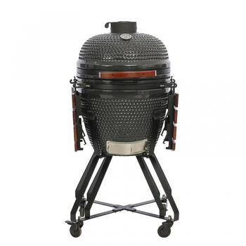 Гриль Kamado керамический угольный 21″ с аксессуарами Kamado Classic 21″ Ø 55 см керамический корпус приготовление в двух зонах TBG21GRAY-01 Темно серый TunaBone (TBG21GRAY-01)