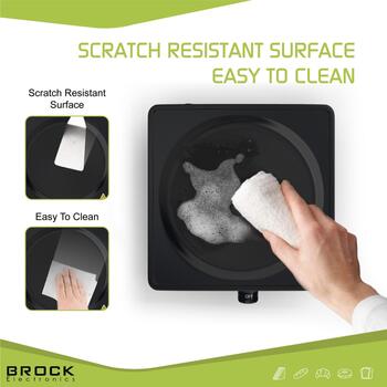 Brock EP 100 BK Mini plīts, 1 elektriskā sildvirsma, 1000 W, 220–240 V, 50/60 Hz, 15,5 cm, melna (EP 100 BK)