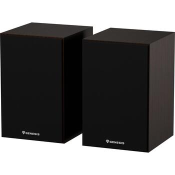 Genesis колонки Arsen 302BT NGS-2344, 20Вт, 2.0 канала, Bluetooth 5.3, 50-20000Гц, активные, bass reflex, коричневый (NGS-2344)