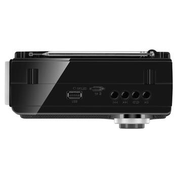 Портативная колонка SRP-535 с радио FM/AM/SW поддержкой USB/microSD фонариком и мощностью 3 W Чёрный SV-017187 SVEN (SV-017187)