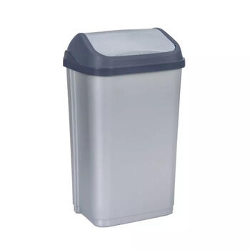Keeeper Swantje мусорное ведро 0610308160, 50л, 38,5x29x66см, пластик, серый, поворотная крышка (0610308160)