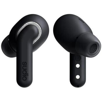 Sudio наушники E4 Pro E4PROBLK, 24Ом, 10мм, 90дБ, Bluetooth 6.0, 15м, 6ч, ANC, микрофон, USB-C, устойчивы к поту и брызгам (E4PROBLK)