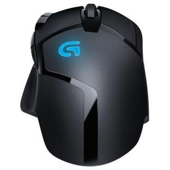 Logitech spēļu datorpele G402 Hyperion Fury 910-004068, USB Type-A, 4000 DPI, 8 pogas, 420 IPS, 1000 Hz, 1 ms, 20 G (910-004068)