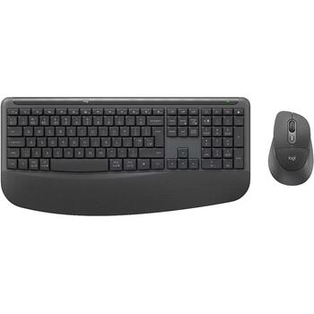 Logitech комплект клавиатуры и мыши MK880 920-014051, Bluetooth, беспроводная, графит, раскладка US, мембранные клавиши (920-014051)