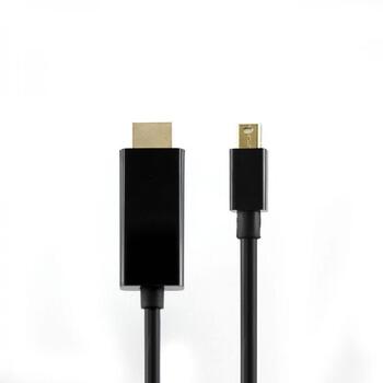 Sbox HDMI Mini Dp M/M 2m HDMI-MINI-DP-2/R, 2м, HDMI тип A, Mini DisplayPort, 5 Гбит/с, золотой контакт (HDMI-MINI-DP-2/R)