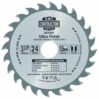 CMT Zāģripa K02403, 85x1,1/15mm, Z24, kokam (K02403)