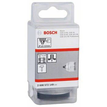 Bezatslēgas urbjpatrona, 1,5-13 mm, hromēta, 2608572149, BOSCH (2608572149)
