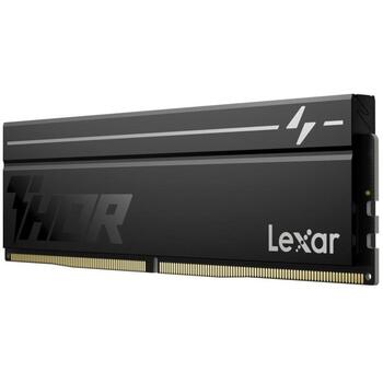 Lexar atmiņa THOR2.0 LD5U16G60C400V-RGD, DDR5, 32GB, 2x16GB, 6000MHz, CL40, melna, alumīnija radiators, Intel XMP 3.0, AMD EXPO (LD5U16G60C400V-RGD)