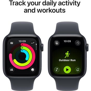 Apple Умные часы SE 3 GPS MEHQ4ET/A, 44 мм, Водонепроницаемые, Retina дисплей, 64 ГБ, Аккумулятор, GPS, Siri (MEHQ4ET/A)