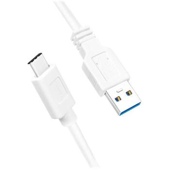 LogiLink USB кабель CU0175, 1,5 м, USB 3.2 Gen 1, 5 Гбит/с, 3 А, USB-C - USB-A, белый (CU0175)