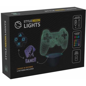 Manta Dekoratīvā lampa SNL122RGB, 5W, 11.7cm, 10cm, 19.5cm, 3xAA, 5V, 2m, 16 krāsas, tālvadības pults (SNL122RGB)