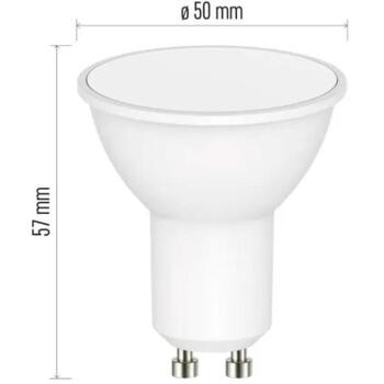 Emos LED лампа GoSmart MR16 ZQW832R, 4,8 Вт, 400 лм, RGB, Wi-Fi, диммируемая, 220-240 В, 50/60 Гц, 20 000 ч, GU10 (ZQW832R)