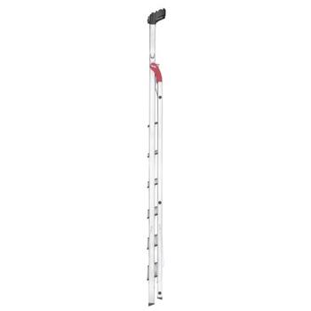 HAILO L60 StandardLine 038160707, 7 pakāpieni, 150 kg, max 350 cm, alumīnija, pretslīdes pakāpieni (038160707)