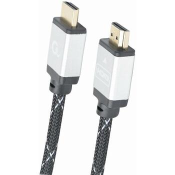 Gembird HDMI-HDMI кабель 1м CCB-HDMIL-1M Высокоскоростной, 4K UHD, золотые разъемы, нейлоновая оболочка (CCB-HDMIL-1M)