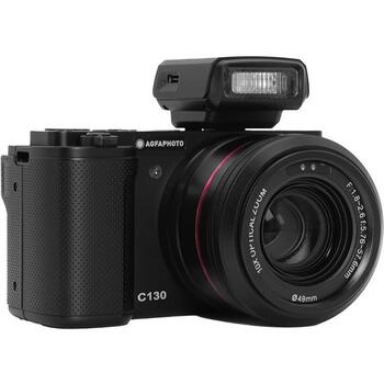 Agfa Photo Цифровая камера C130, 24MP, 4K, 10x оптическое увеличение, 2,8 дюймовый сенсорный экран, USB, режим селфи (C130)