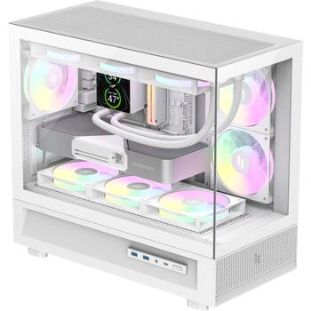 Gamemax Корпус NEX C31 WH, 1+1 x 3.5