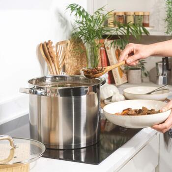 Salter Кастрюля BW13905, 9L, 24cm, нержавеющая сталь, стеклянная крышка, совместима с индукцией (BW13905)