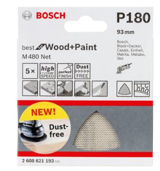 Сита абразивный, M 480, 93X93мм, G180, 2608621193, BOSCH (2608621193)