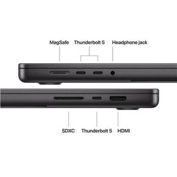 Apple MacBook Pro Z1N1000AM, 16.2 дюйма, M5 Max, 18-ядерный процессор, 32-ядерный GPU, 36 ГБ ОЗУ, 2 ТБ SSD, 120 Гц, Thunderbolt 5 (Z1N1000AM)