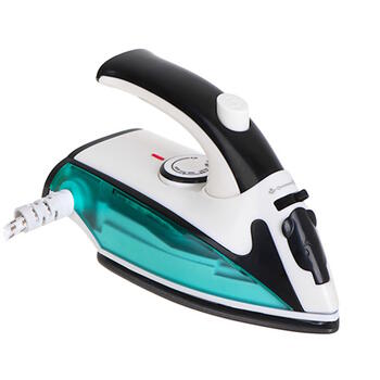 Super kompakts un praktisks ceļojumu tvaika gludeklis 840 W 40 ml balts zaļš melns CR5024 Camry (CR 5024)