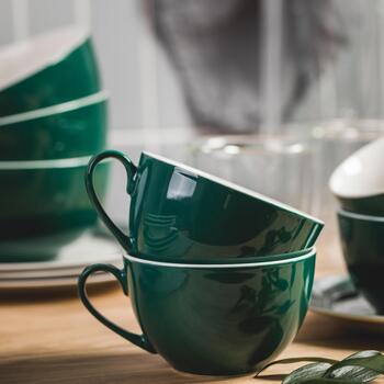 Krūze 220ml Aura zaļa, porcelāna (4679468)