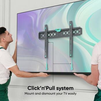 Onkron televizora stiprinājums FM6-B, maksimālā slodze 68.2 kg, minimālais ekrāna izmērs 43