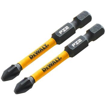 Dewalt FLEXTORQ бит для отвертки DT70531T-QZ PZ2 57mm, 2 шт., Torsion Impact, Blister, ISO 1173, ISO 2351-2, Долговечность (DT70531T-QZ)