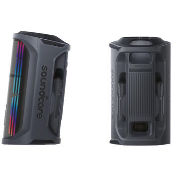 Bluetooth 200W Karaoke Bluetooth Partybox sistēma ar 2 bezvadu mikrofoniem un viedo dziesmas vārdu noņemēju Melns A31A3012 Anker (A31A3012)