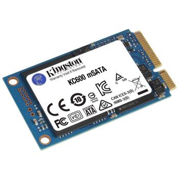 Kingston KC600 SKC600MS/1024G, 1000 ГБ, 550 МБ/с, 520 МБ/с, 3D NAND технология, mSATA интерфейс (SKC600MS/1024G)
