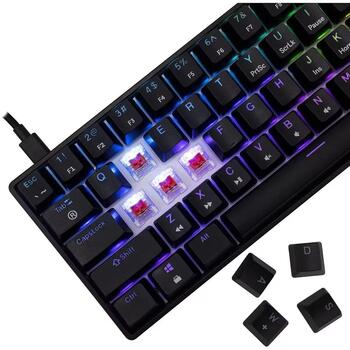 White Shark Проводная игровая клавиатура SHINOBI-2-B-US-RED.SW, 0.53 кг, 29.2 см, 10.2 см, 3.9 см, 1.8 м, RGB подсветка (SHINOBI-2-B-US-RED.SW)