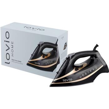 Lovio Gludeklis LVSA001, 2400W, 1.4kg, keramika, 380ml, 1.9m, tvaika funkcija, vertikāls tvaiks, smidzinātājs (LVSA001)