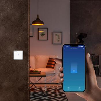 Tellur Smart WiFi выключатель TLL331481, 1 порт, 1800W, 10A, переменный ток 100-240V, LED 150W/порт, Лампа 600W/порт, 2.4 GHz (TLL331481)