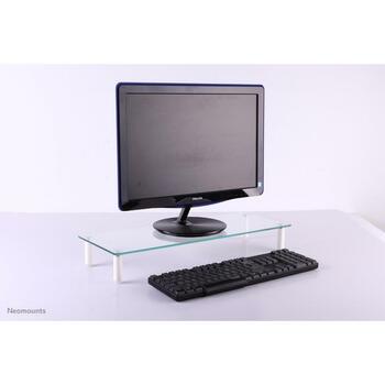 Neomounts подставка для монитора NSMONITOR10, максимальная нагрузка 25 кг, регулировка высоты, прозрачный цвет (NSMONITOR10)