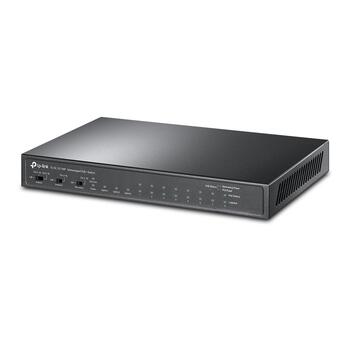 TP-LINK TL-SL1311MP настольный коммутатор, 8x10/100Mbps PoE+, 2xGigabit RJ45, 1xGigabit SFP, 124W, 7.6Gbps, неуправляемый (TL-SL1311MP)