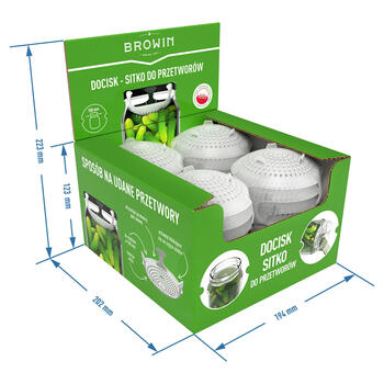 Browin Presēšanas elements 139056, Ø100 mm, 60°C, plastmasa, pārtikai, sietiņš (139056)