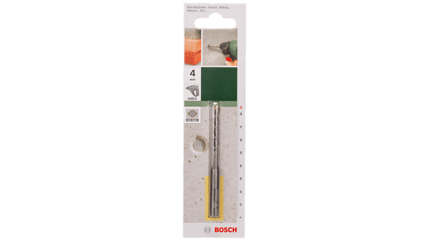 Betona urbju SDS ātrie urbji, 10mm, 2609256907, BOSCH (2609256907)