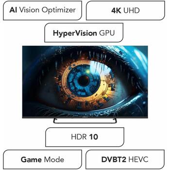 Manta televizors 50LUV125E, 50 collas, 3840 x 2160, 3 HDMI, 2 USB, 10 W, Wi-Fi, HDR 10, Dolby Digital Plus, viesnīcas režīms (50LUV125E)