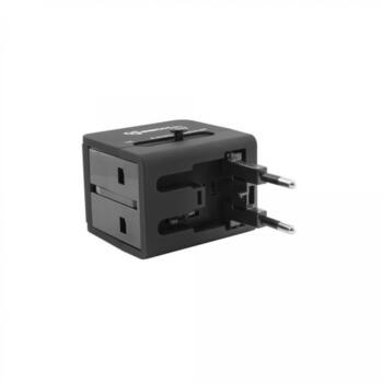 Sbox TA-23 Universal Travel Adapter with Dual USB Charger (TA-23)
