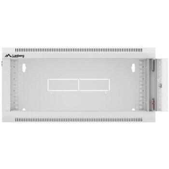 Lanberg Настенный шкаф WFFA-5604-10S, 4U, 600mm, 60kg, RAL7035, стеклянные двери, IP20 (WFFA-5604-10S)